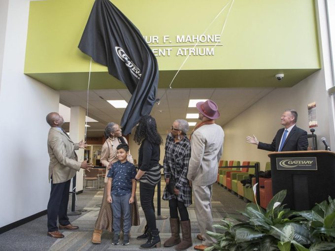 Gateway Dedicates Arthur F. Mahone Student Atrium