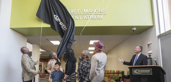 Gateway Dedicates Arthur F. Mahone Student Atrium
